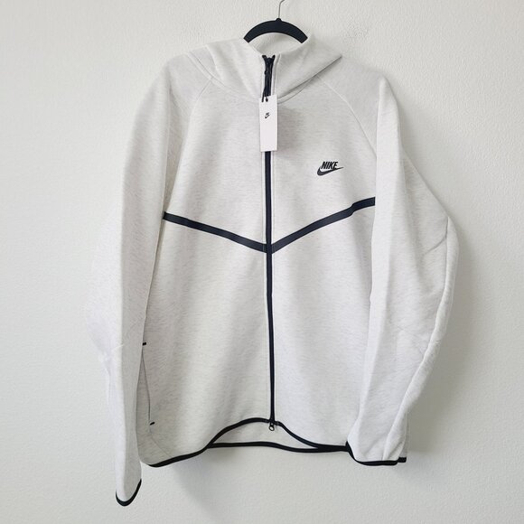 Nike Tech Fleece Windrunner Full Zip Hoodie Sweater HV0949-051 Size XXL Gray